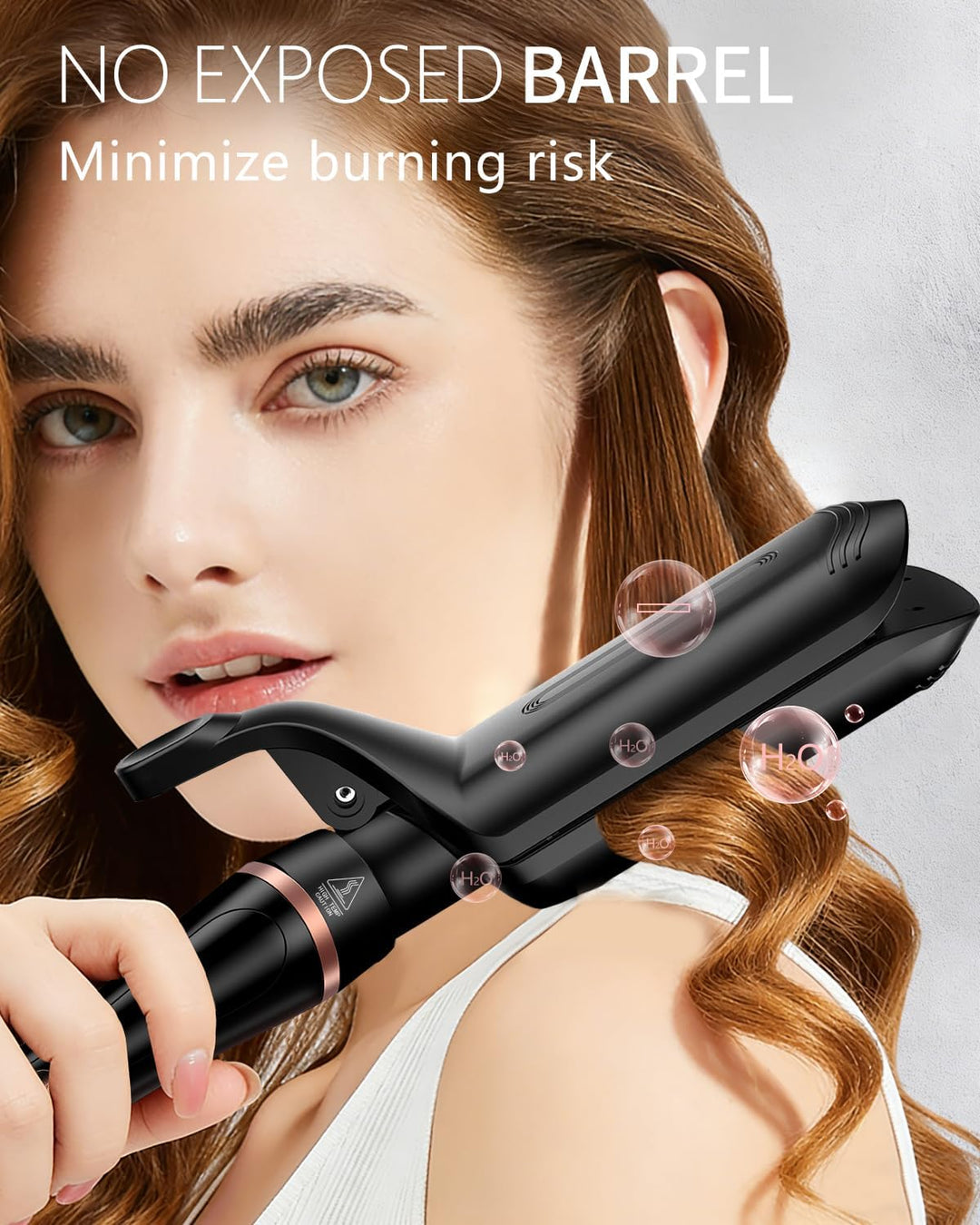 5 in 1 Lockenstab Set, Lockenstab mit Haar Crimper Waver und 4 Wechselbaren Keramischen Trommeln (0.