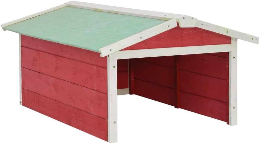 vidaXL Tannenholz Mähroboter Garage Dach Unterstand Überdachung Rasenmäher Überdachung Holzgarage Ra