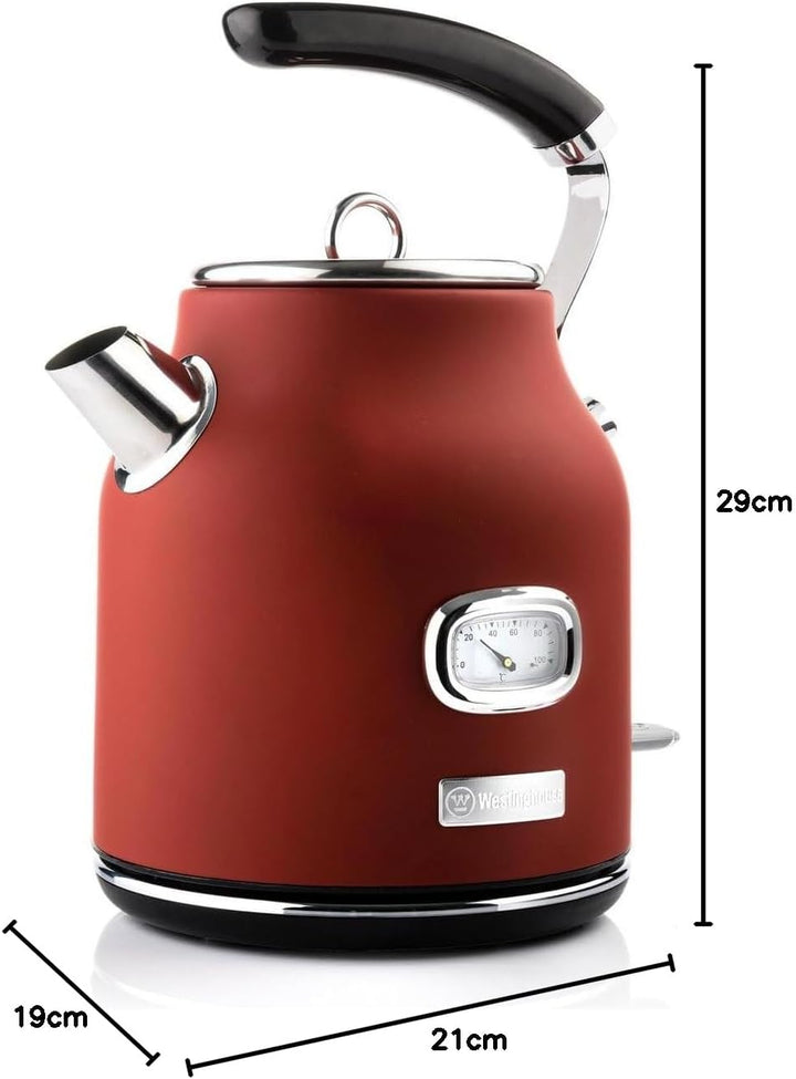 Westinghouse Lighting Retro Wasserkocher Kocher Für Wasser Mit Temperatur & Wasserstandsanzeige, Mit