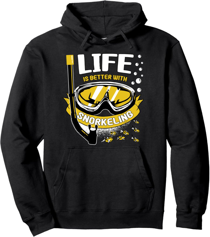 Leben ist besser Schnorcheln tauchen Schnorchler Schnorcheln Pullover Hoodie