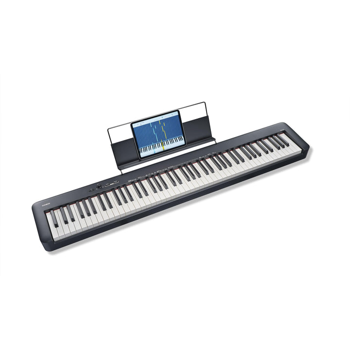 Casio CDP-S110BK Digitalpiano mit 88 gewichteten Tasten, schwarz Schwarz Single, Schwarz Single