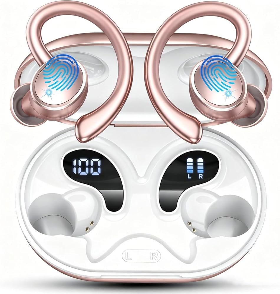 2026 Bluetooth Kopfhörer Sport, Kopfhörer Kabellos Bluetooth 5.4 Hi-Fi Stereo, 50 Std In Ear Kopfhör