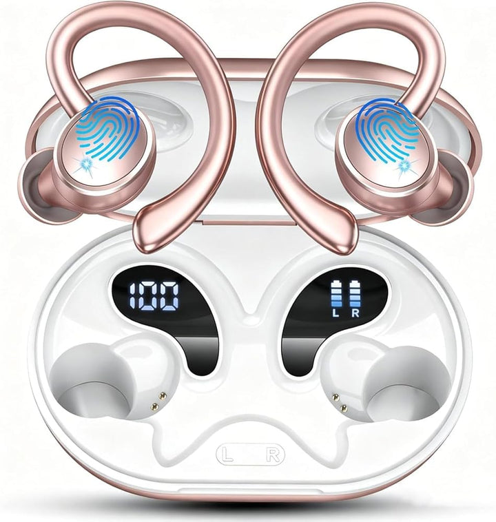 2026 Bluetooth Kopfhörer Sport, Kopfhörer Kabellos Bluetooth 5.4 Hi-Fi Stereo, 50 Std In Ear Kopfhör