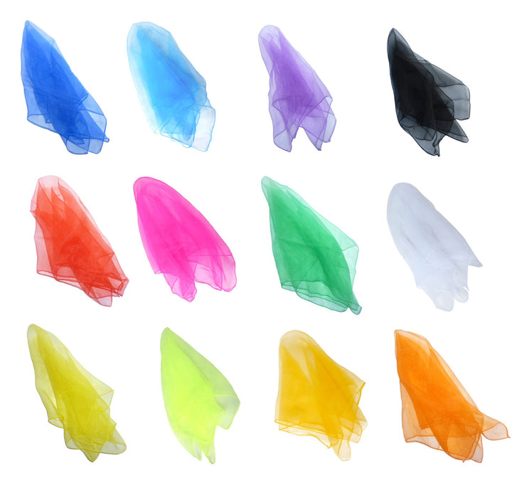 Hoerev® Jongliertücher (Tanz) 12er Set aus Nylon, 60CM x 60CM Mixed 60CM*60CM, Mixed 60CM*60CM