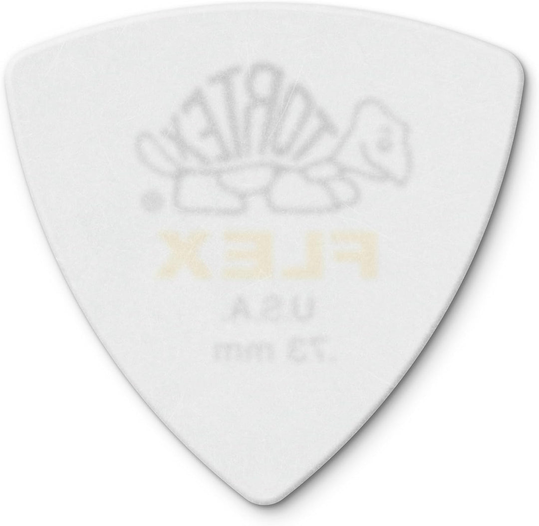 Médiators Jim Dunlop 0,73mm Tortex Flex Triangle 0,73mm sachet de 72 .73 mm Weiss, .73 mm Weiss