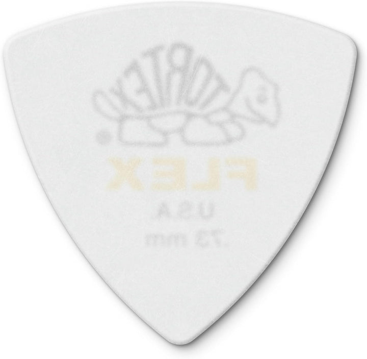 Médiators Jim Dunlop 0,73mm Tortex Flex Triangle 0,73mm sachet de 72 .73 mm Weiss, .73 mm Weiss