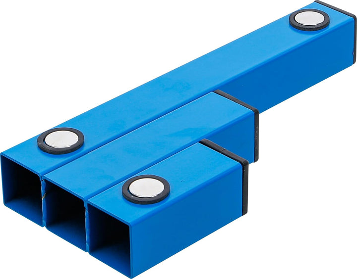 BGS 74672 | Magnet-Kabelbinder-Halter | 3 Fächer | pulverbeschichtet | Für bis zu 200 Kabelbinder |