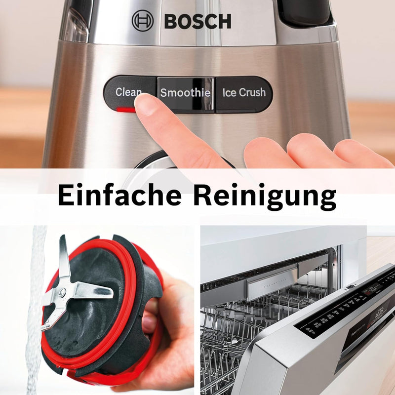 Bosch Standmixer VitaPower Serie 4 MMB6382MN, verbesserte Version, Edelstahl-Klingen Made in Germany