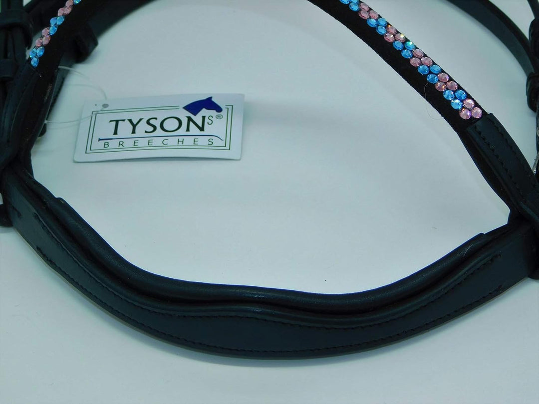 Trense Multi Minishetty Minishetty Rosa Hellblau zu wechseln ergonimisch geschnitten Ledertrense Led