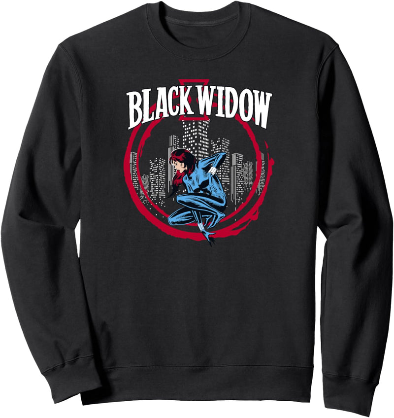 Marvel Black Widow Red Circle Adult Sweatshirt
