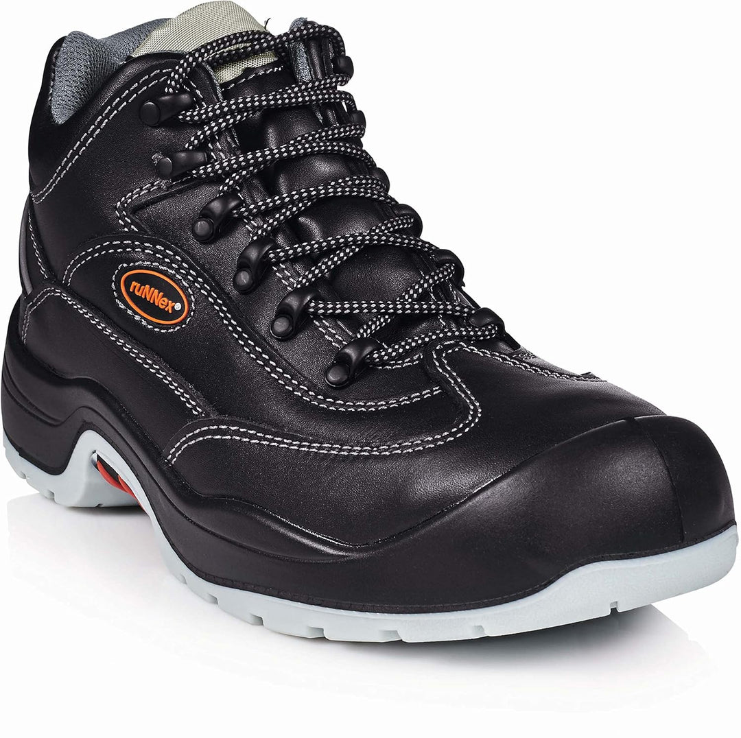 ruNNex Sicherheitshochschuhe S3 TeamStar Halbstiefel BGR 191, Grösse 39, schwarz, 5301 39 EU, 39 EU
