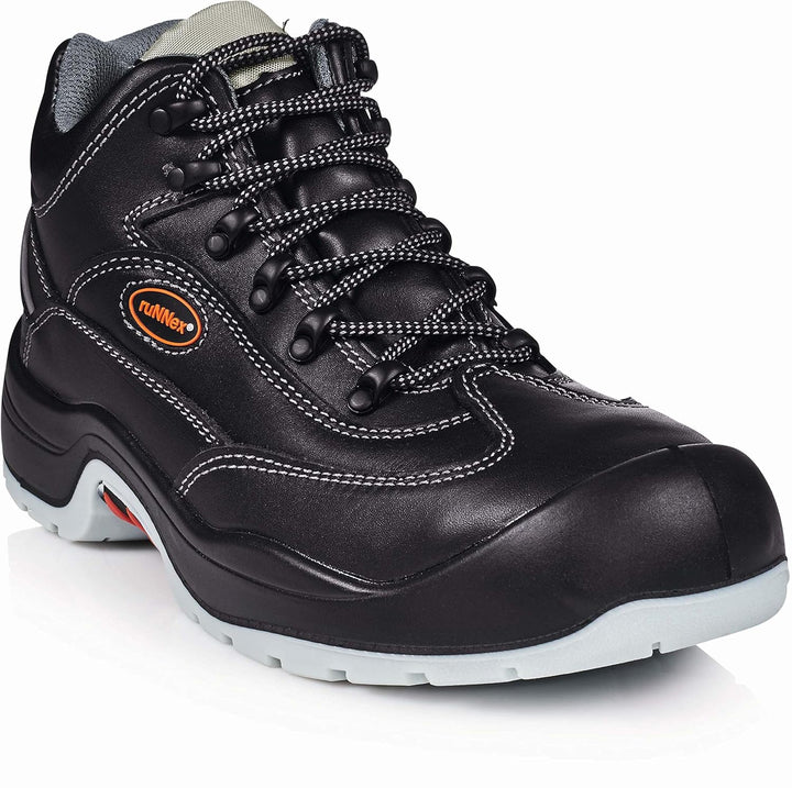 ruNNex Sicherheitshochschuhe S3 TeamStar Halbstiefel BGR 191, Grösse 38, schwarz, 5301, 38