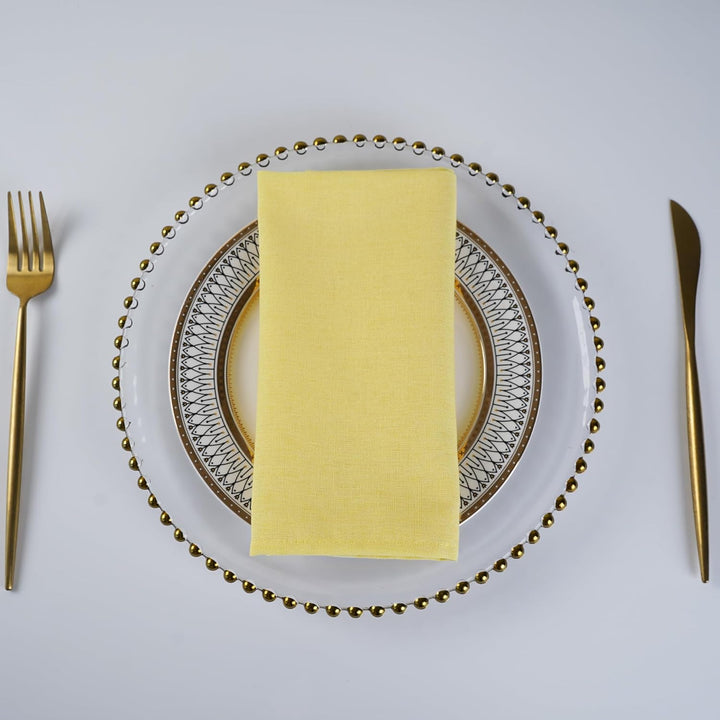 weich Polyester -Leinen gemischt Abendessen Cloth Servietten, 12 Stück (40 x 40 cm), für Veranstaltu