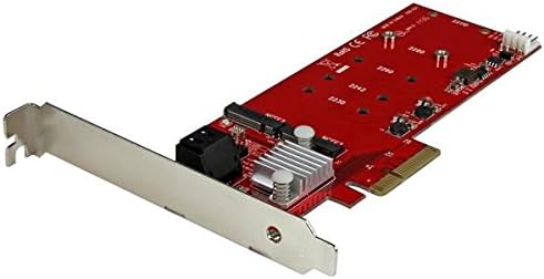 StarTech.com 2x M.2 NGFF SSD RAID Karte plus 2x SATA III Ports - PCIe - 2-fach M.2 RAID Controllerka