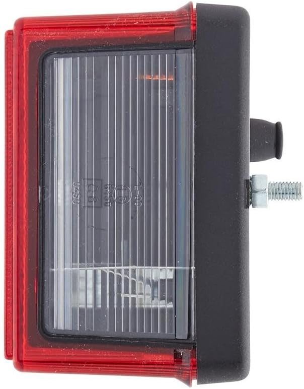 HELLA - Heckleuchte - Glühlampe - 12V - Anbau - Lichtscheibenfarbe: rot/gelb - Stecker: Flachstecker