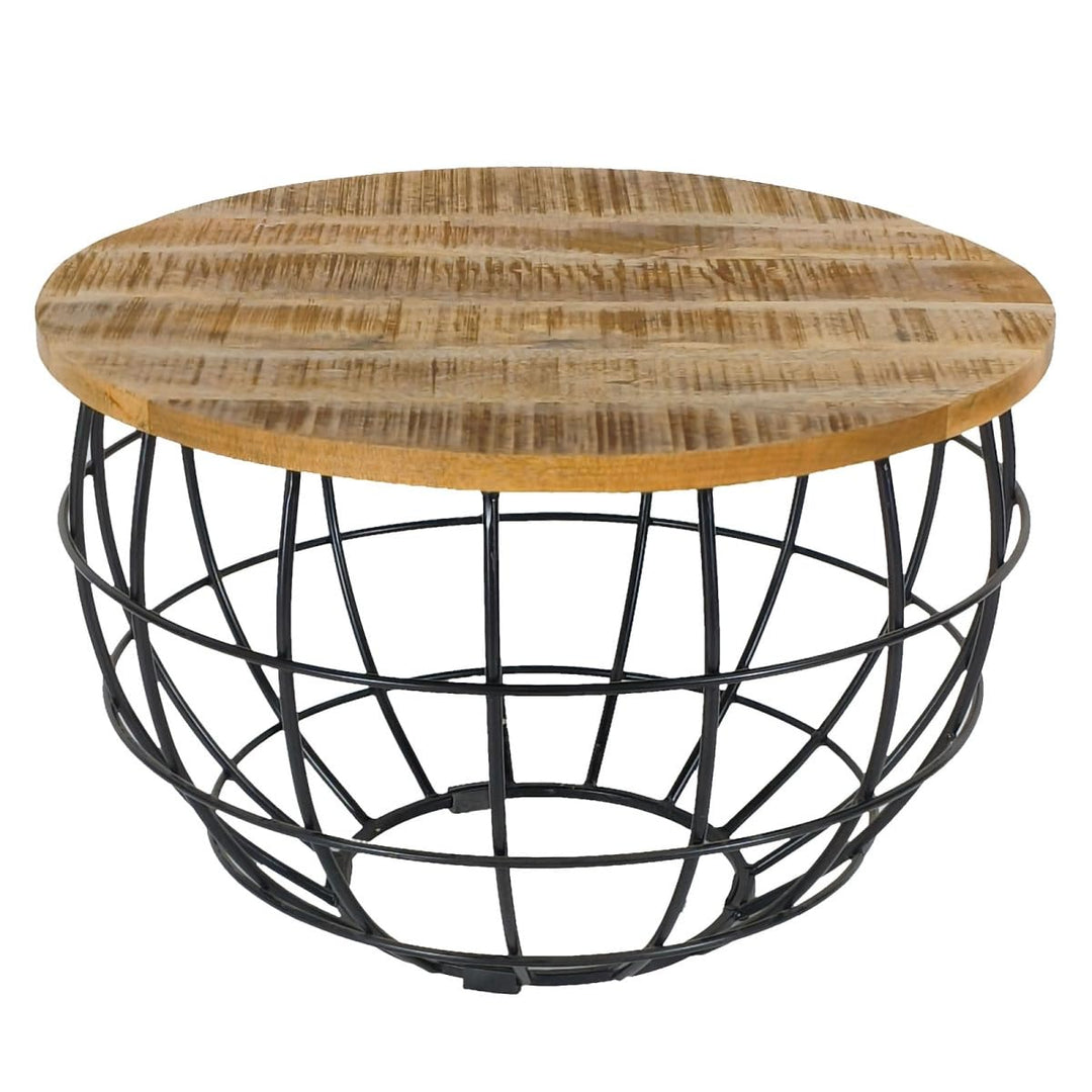 Couchtisch rund ø55/60/65/75cm Beistelltisch Industrie Style Metall Gestell Farbe Lexington ø 55cm s