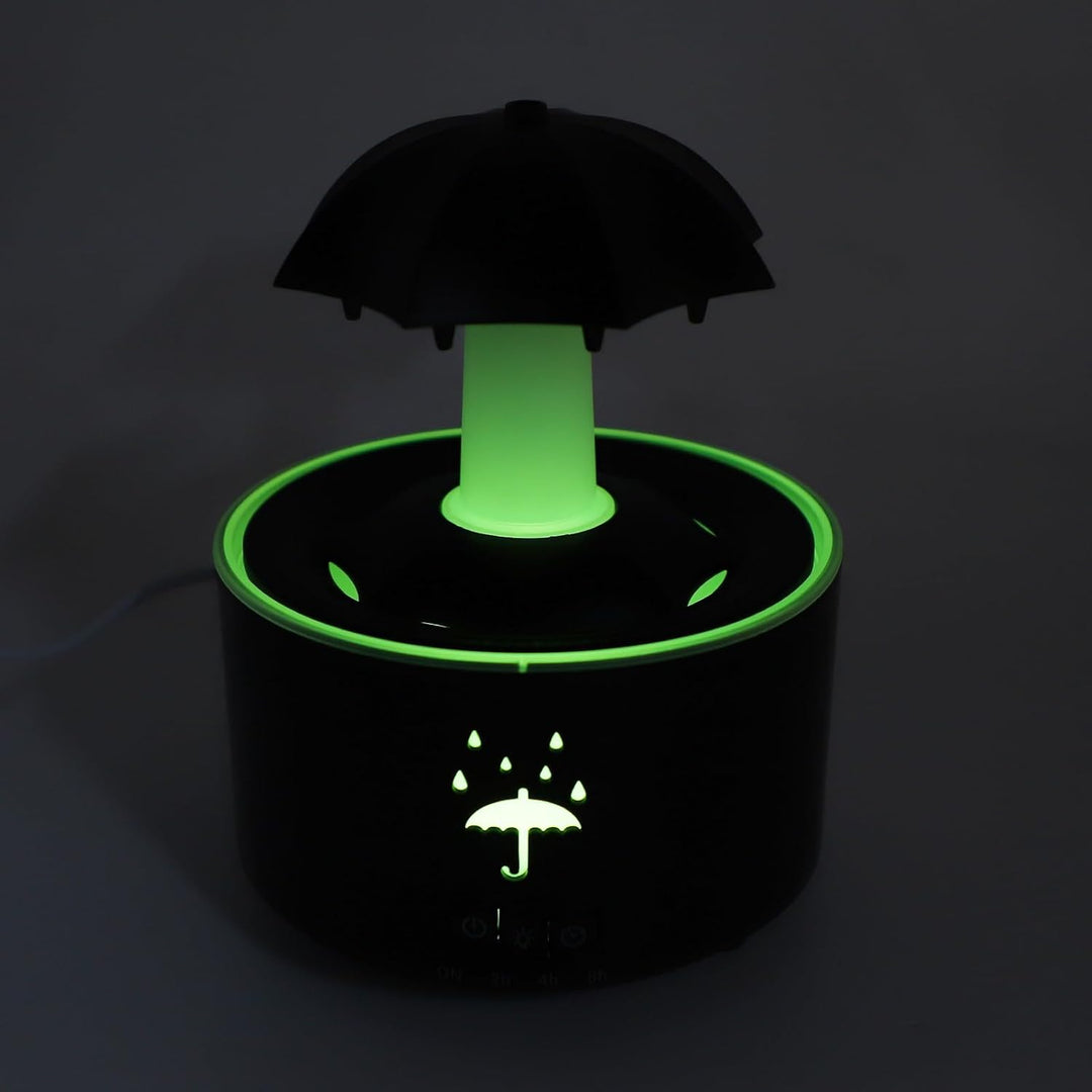 Rotierender Regenschirm Luftbefeuchter, Regentropfen Luftbefeuchter für Schlafzimmer, Diffusor für ä