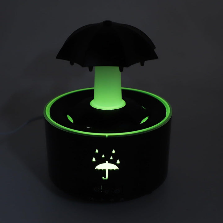 Rotierender Regenschirm Luftbefeuchter, Regentropfen Luftbefeuchter für Schlafzimmer, Diffusor für ä