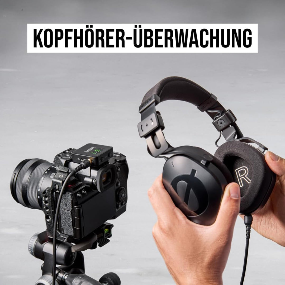 Rode Wireless GO Generation 3 Drahtloses 2-Kanal Mikrofon-Funksystem mit Interview GO Handadapter un