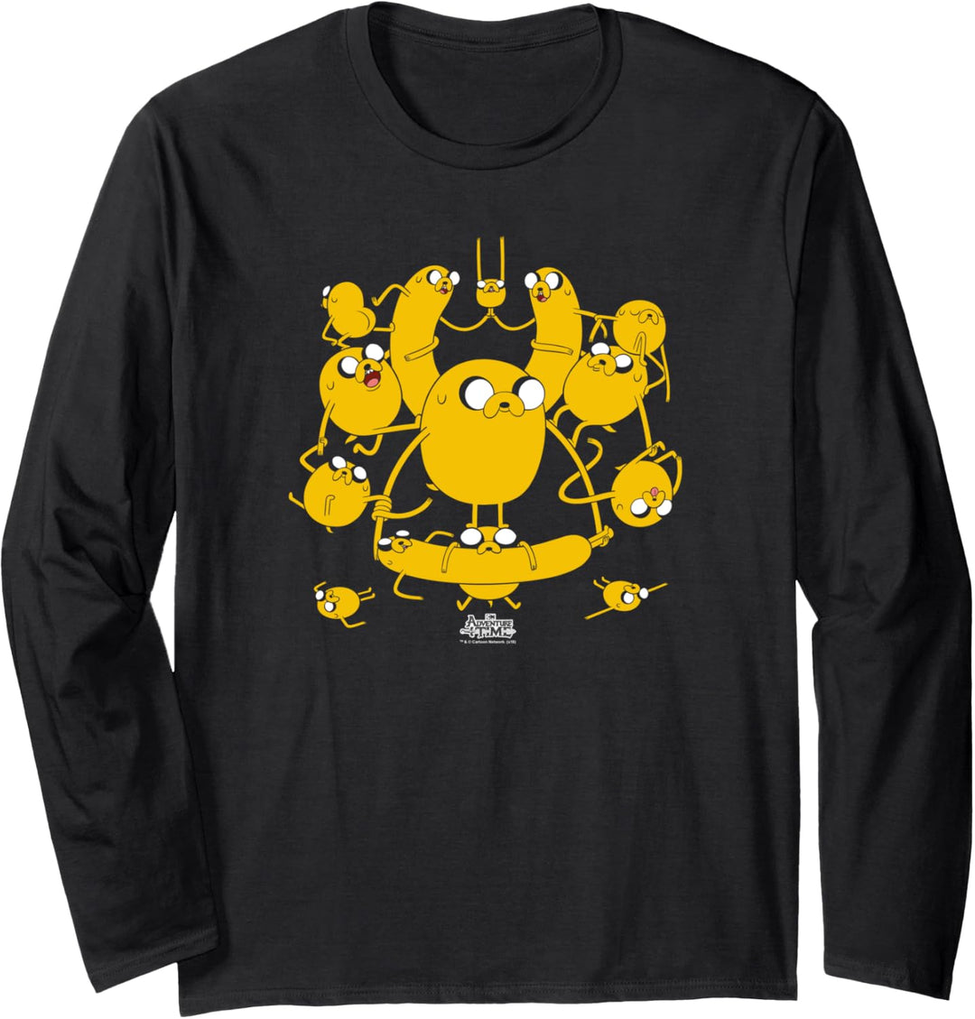 Adventure Time Multiple Jakes Langarmshirt