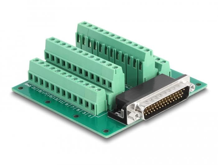 DeLOCK D-Sub HD 44 Pin Stecker auf Klemmenblock für DIN-Schiene Marke