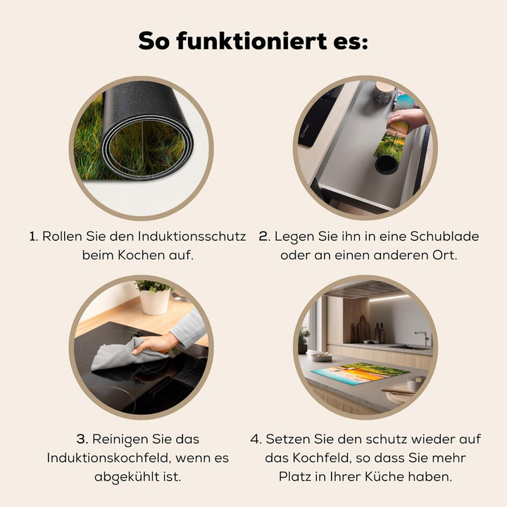 KitchenYeah© Herdabdeckplatte Einteilig Herdabdeckung Abdeckplatte für Ceranfeld Abdeckung Induktion