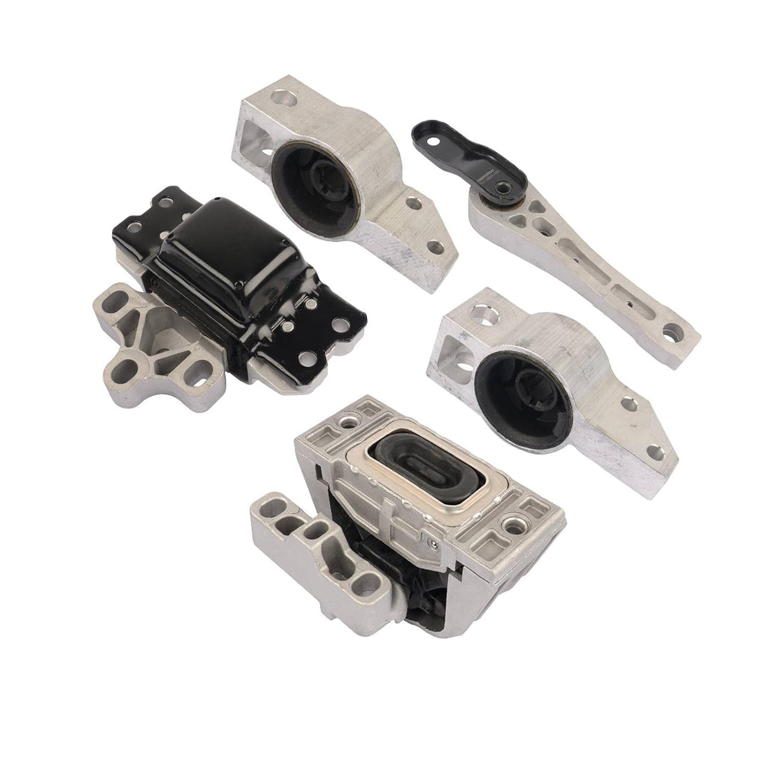 Flynsu Motorlager Querlenkerlager Komplett Kompatibel mit A3 Go-lf 1K0 199 867 Q 1K0 199 868 Q 1J0 1