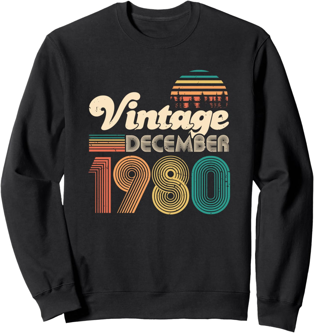 40. Geburtstag Geschenk Dezember 1980 40 Jahre Männer Frauen Sweatshirt