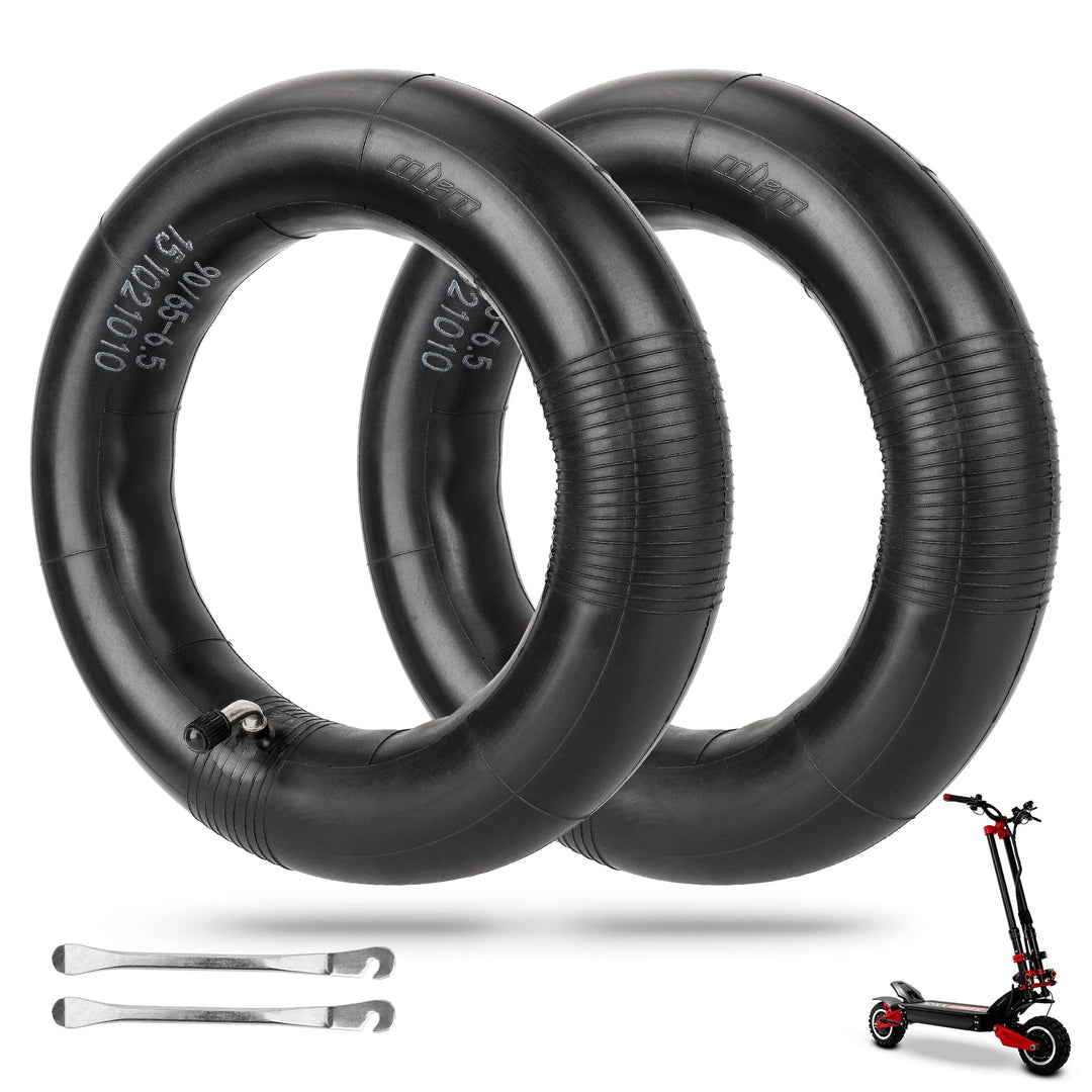 ulip 2 Stück E-Scooter Schlauch 90/65-6.5 (11 Zoll)- Abgewinkeltes Ventil 90/90 - Kompatibel mit 90/