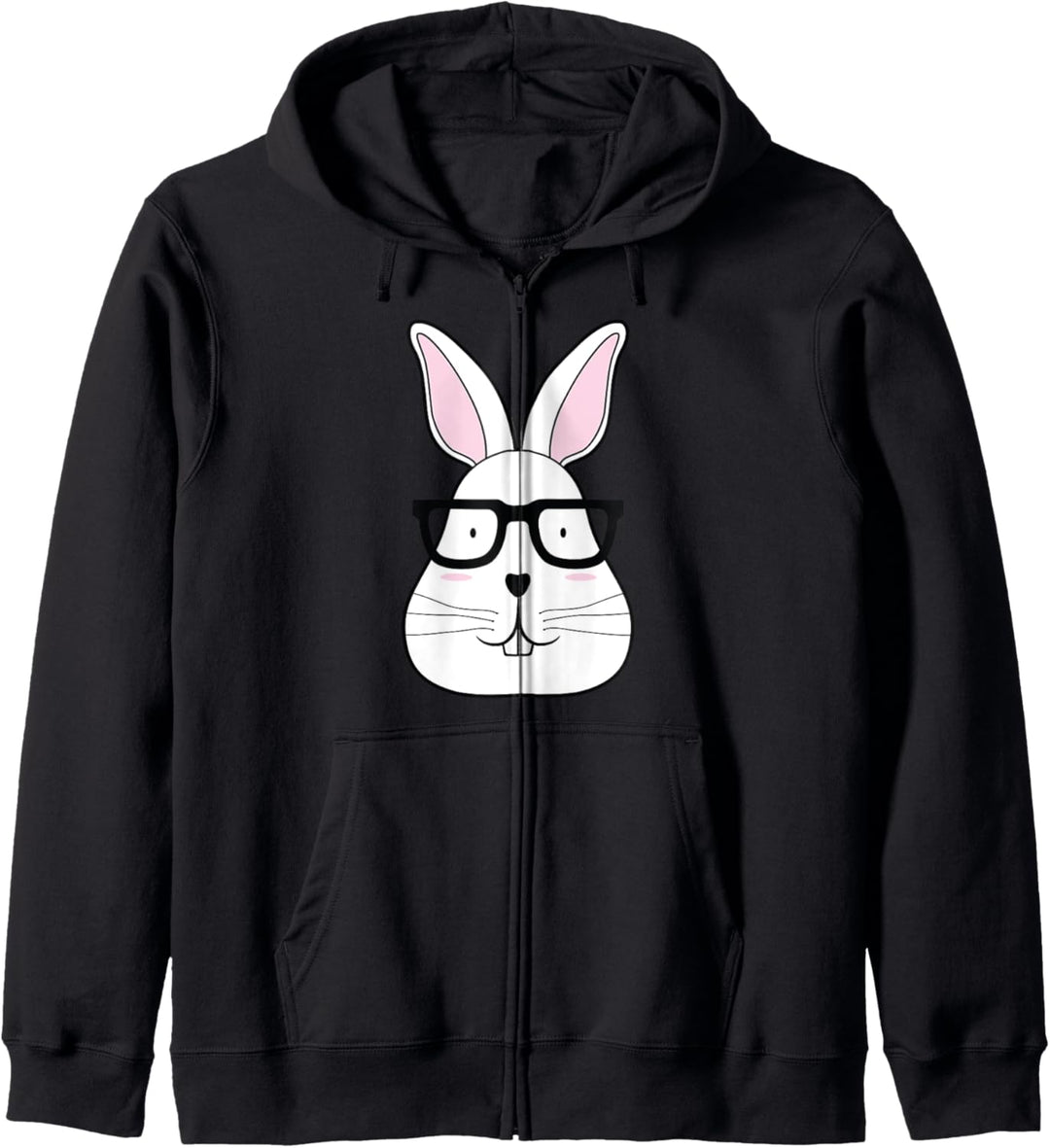 Nerd Rabbit - Funny Easter Holiday Bunny Glasse Kapuzenjacke