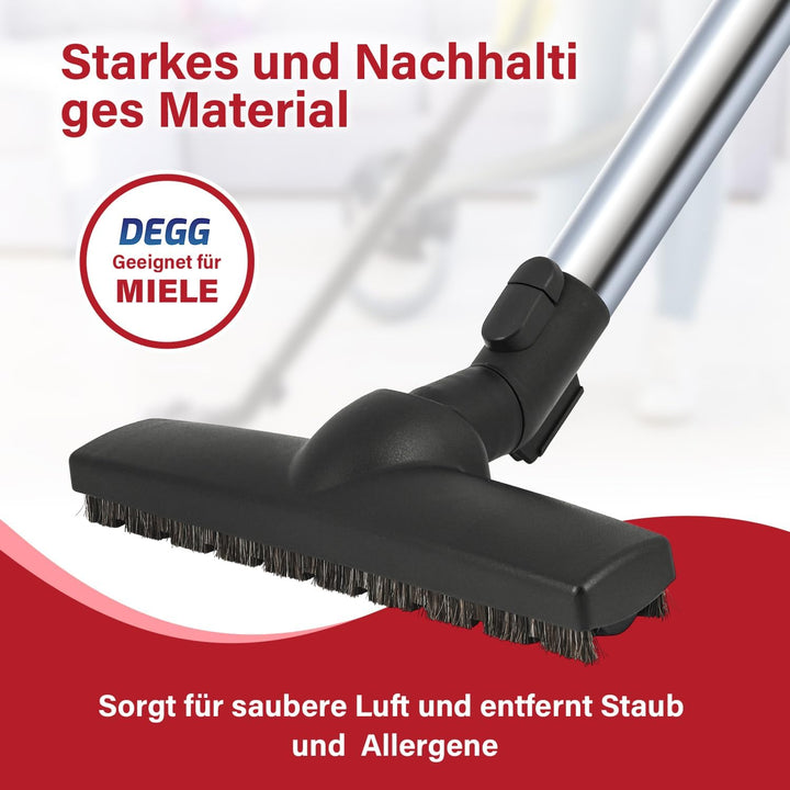 DEGG Parkettdüse - Kompatibel mit Miele Staubsauger - 35 mm - Parkettdüse, Bodendüse, Saugdüse für M