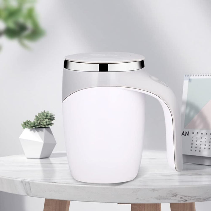 KKPLZZ Automatische magnetische Rührkaffeetasse, 380 ml elektrische Rührtasse Home Office Travel Aut