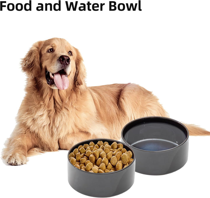 Havniva Keramik-Hundeschalen, Futter- und Wasserschalen-Set für Hunde | 21 cm Keramik-Hundenäpfe mit