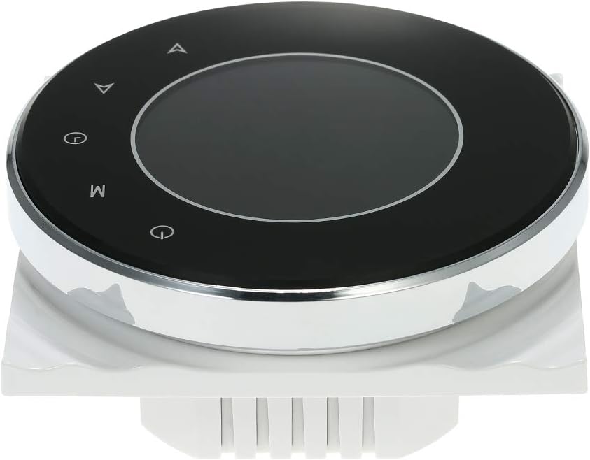 Decdeal Raumthermostat Gaskesselheizung WiFi Runde LCD Touchscreen Programmierbare Thermostat mit Hi