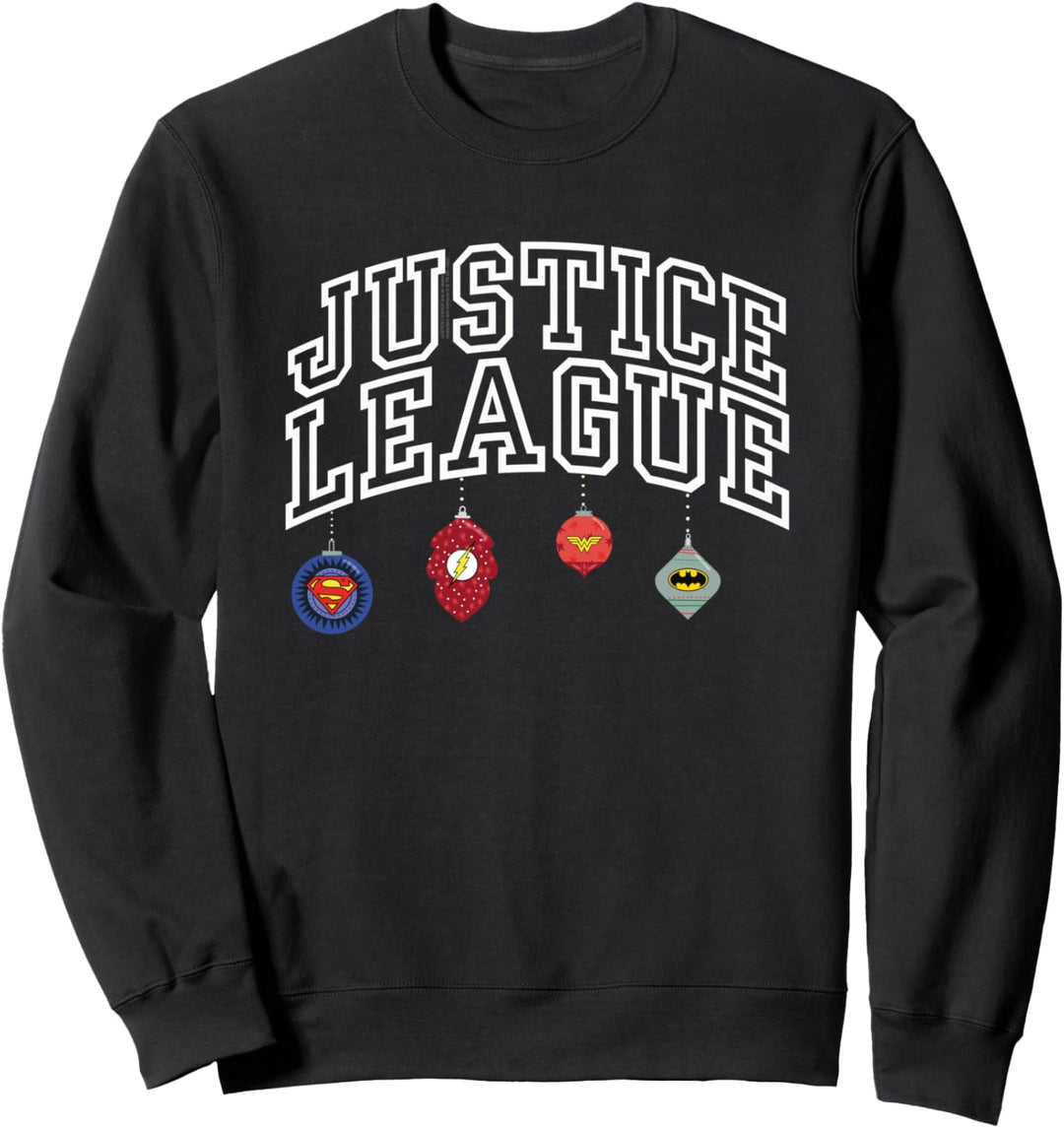 Weihnachten Justice League Christmas Logo Baubles Sweatshirt