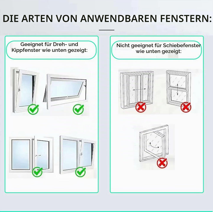 500CM Fensterabdichtung für Mobile Klimageräte, Klimaanlagen, Wäschetrockner, Ablufttrockner, Fenste