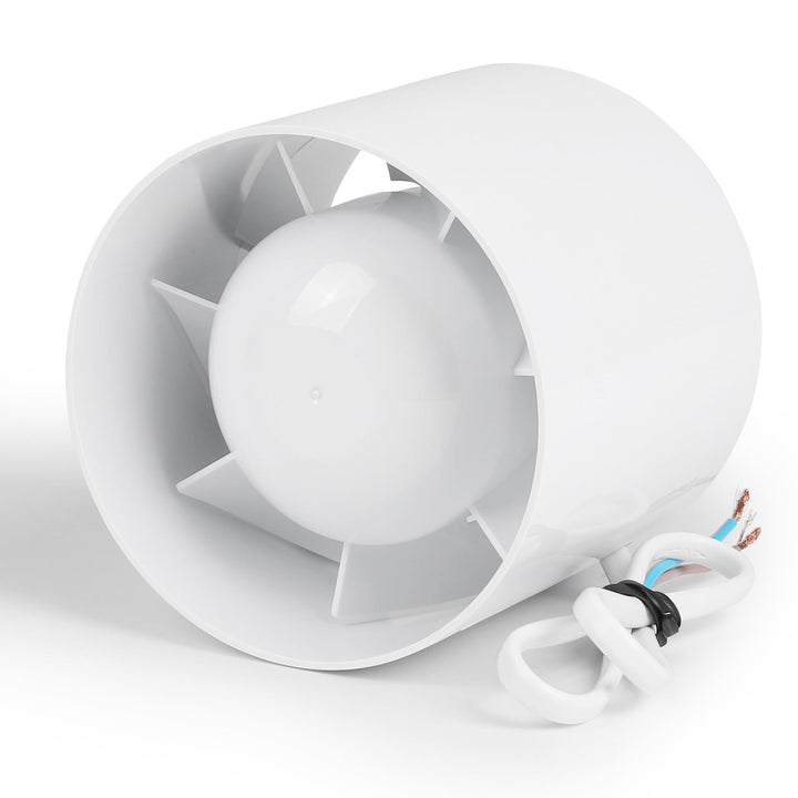 lalago Kanal Rohrventilator 100mm, Inline-Abluftventilator 34dB Leise Weiss, Rohrlüfter mit Rückstau