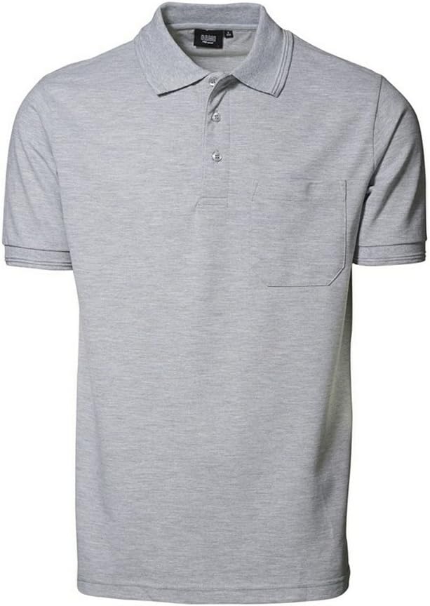 Pionier 41083-4XL Poloshirt "320 Pro Wear" mit Tasche Grösse in grau meliert, 4XL