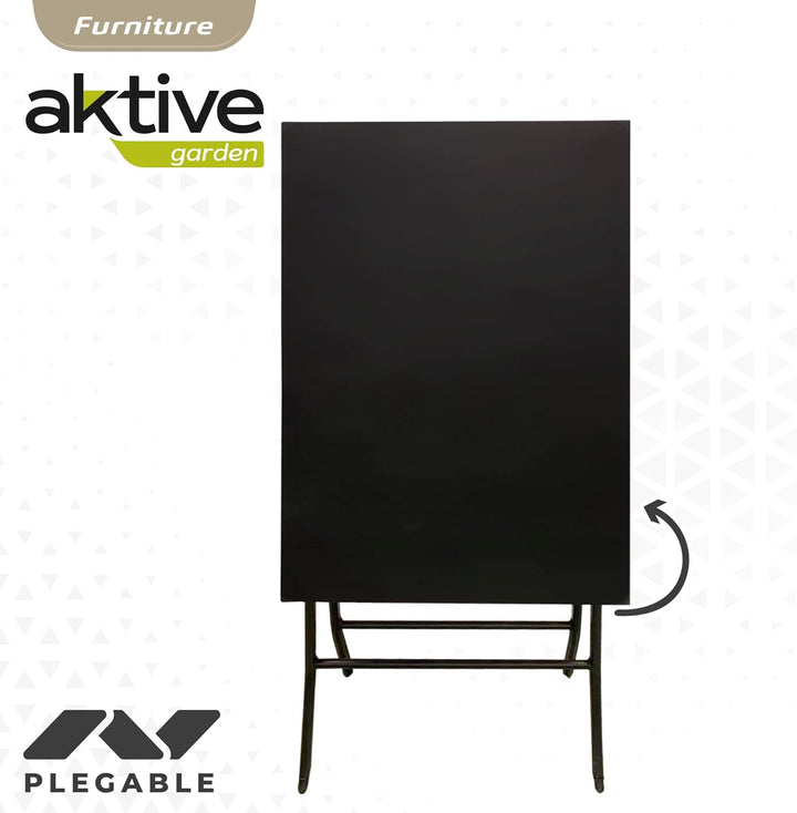 AKTIVE 61046 Quadratischer Klapptisch für den Garten, Metall