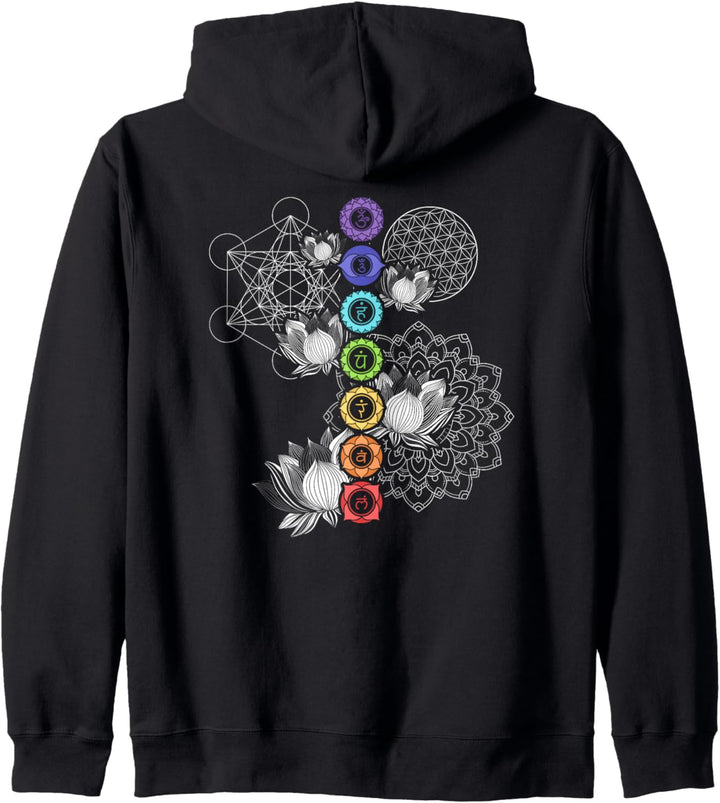 Yoga Lotus Mandala Chakra Kapuzenjacke