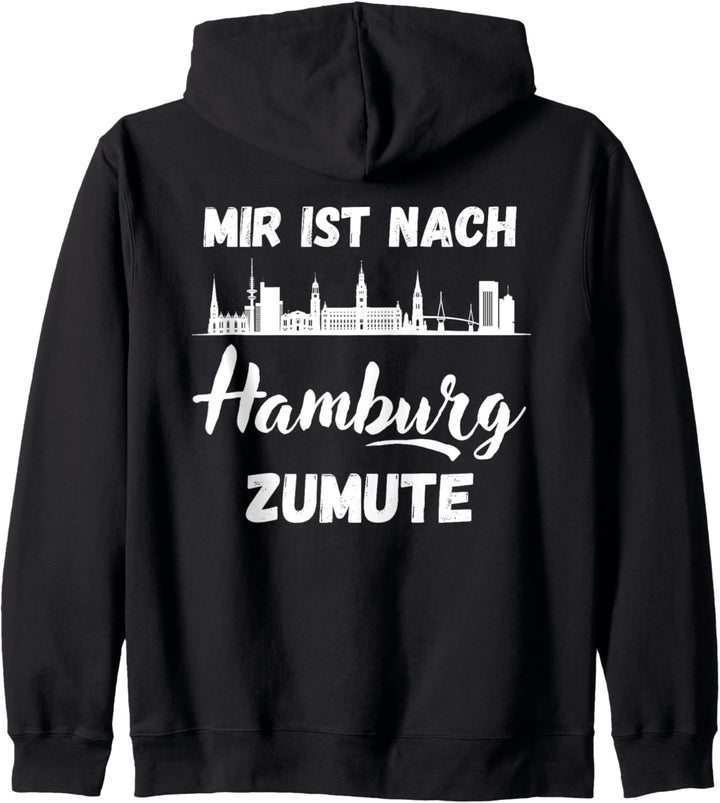 Mir ist nach HAMBURG zumute, Skyline Hamburg Hamburger Kapuzenjacke