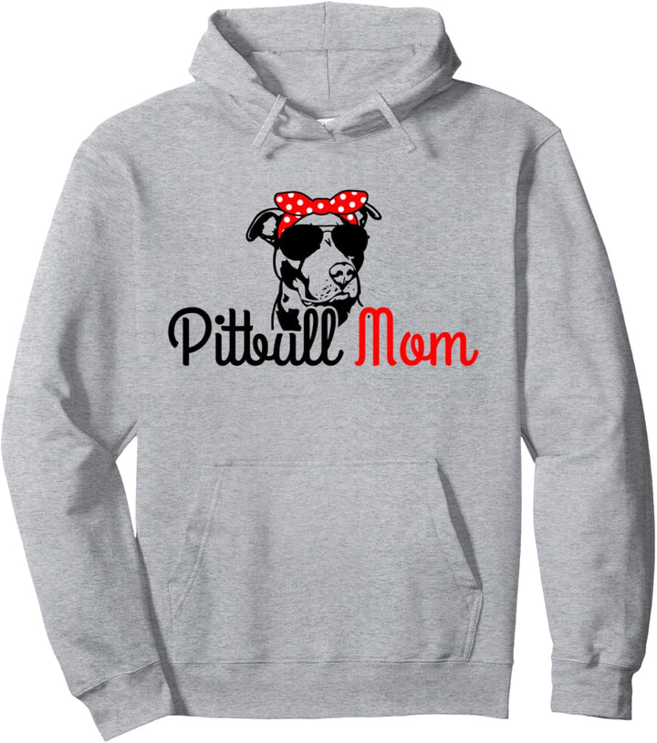 Pitbull Mom Vintage Lustig Hund Pitbull Pullover Hoodie