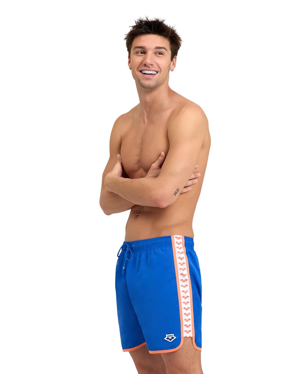 Arena Herren M Icons Team Stripe Boxer Swim Trunks (1er Pack) M Royal-nespola, M Royal-nespola