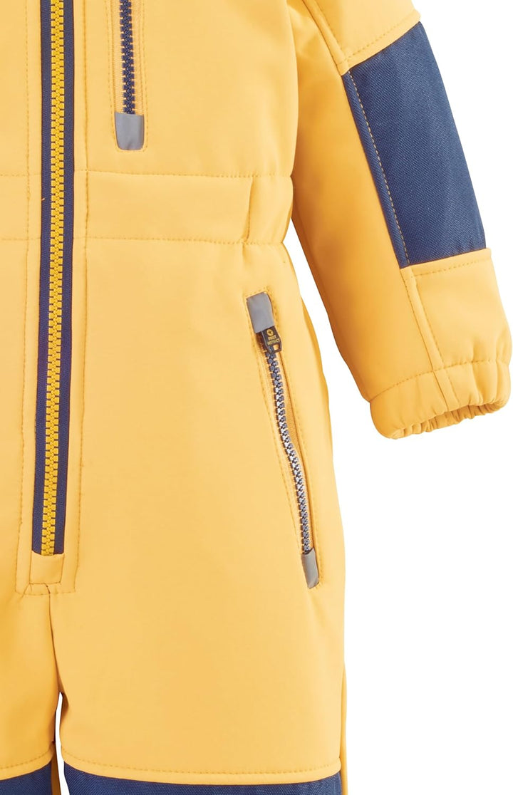 first instinct by killtec Jungen Fiow 35 Mns Onpc Softshell Overall mit Kapuze 110-116 dark sun, 110