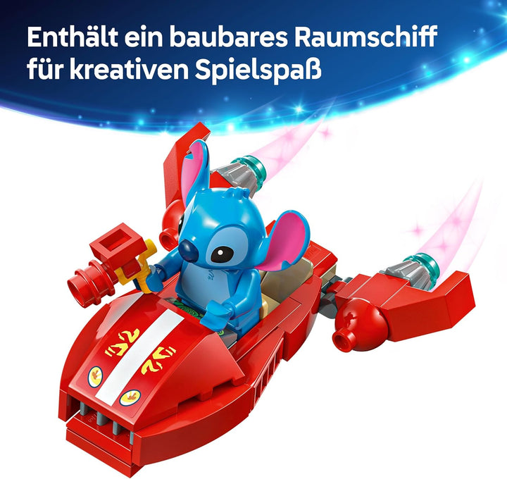 LEGO | Das Strandhaus aus „Lilo und Stitch“ - Spielzeug mit 6 Zimmern, Dachterrasse, Raumschiff und