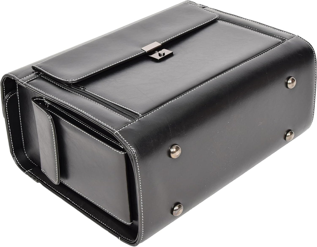 Pilotenkoffer Aktenkoffer Laptop Travel Doctor Rep Bag Kombinationsschloss HOL3196 Schwarz