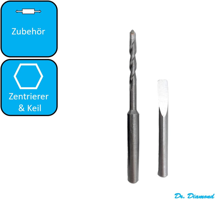Dr. Diamond Adapter für Diamant Bohrkronen, Dosensenker, Fliesenbohrkronen, Dosenbohrer (Adapter Set