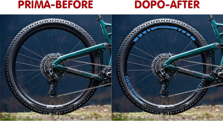 Aufkleber Felgen MTB 26" - 27,5" - 28-29" Zoll Rad Bike Sticker Racing Code B0141 (28-29 Zoll, Blau