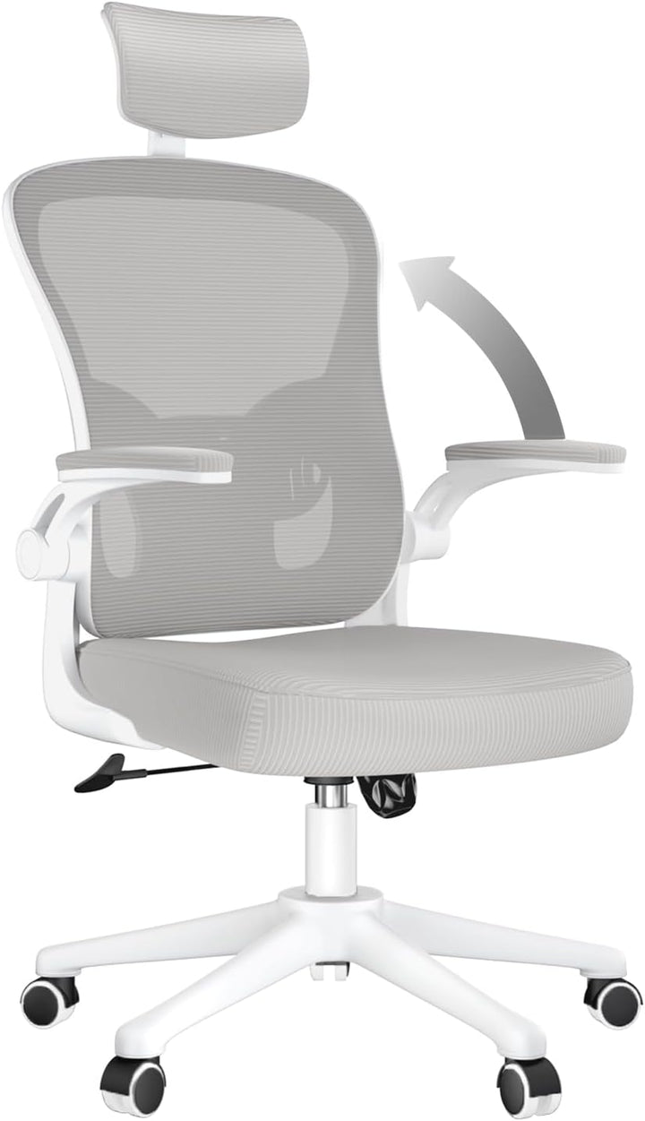 naspaluro Ergonomischer Bürostuhl mit Atmungsaktiver Netzbespannung, Schreibtischstuhl mit Verstellb