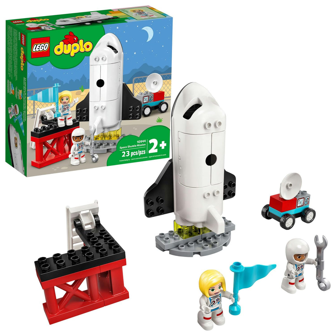 LEGO DUPLO Town Space Shuttle Mission 10944 Building Toy; Space Shuttle Creative Learning Playset, N